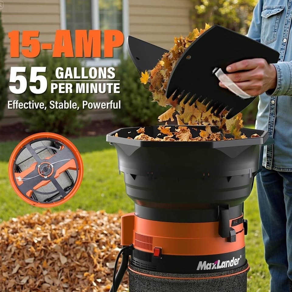 MAXLANDER Electric Leaf Mulcher/Shredder - photo 4