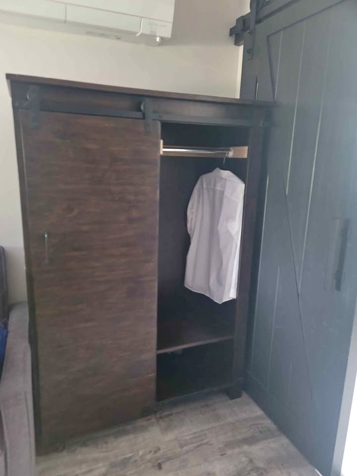 Solid wood armoire