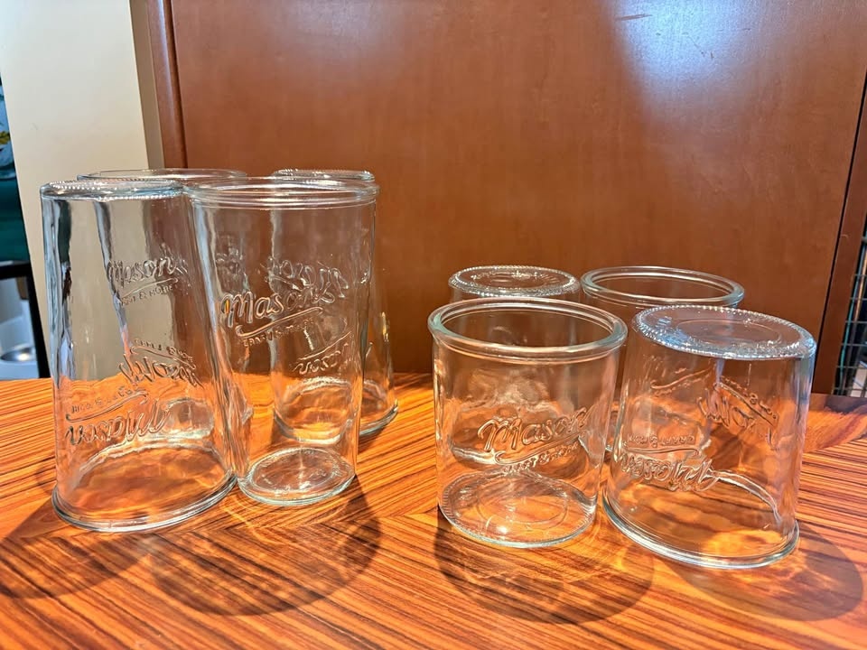 8 pc Mason Craft Glasses