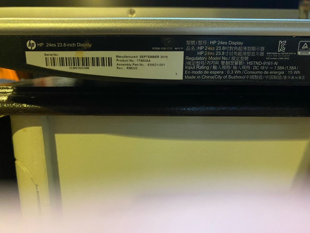 HP 24es Monitor - photo 4