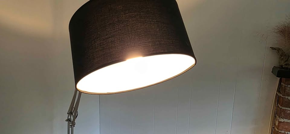 Modern Adjustable Arc Floor Lamp - Satin Steel - photo 3