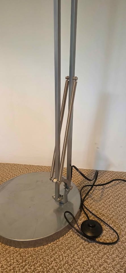 Modern Adjustable Arc Floor Lamp - Satin Steel - photo 5