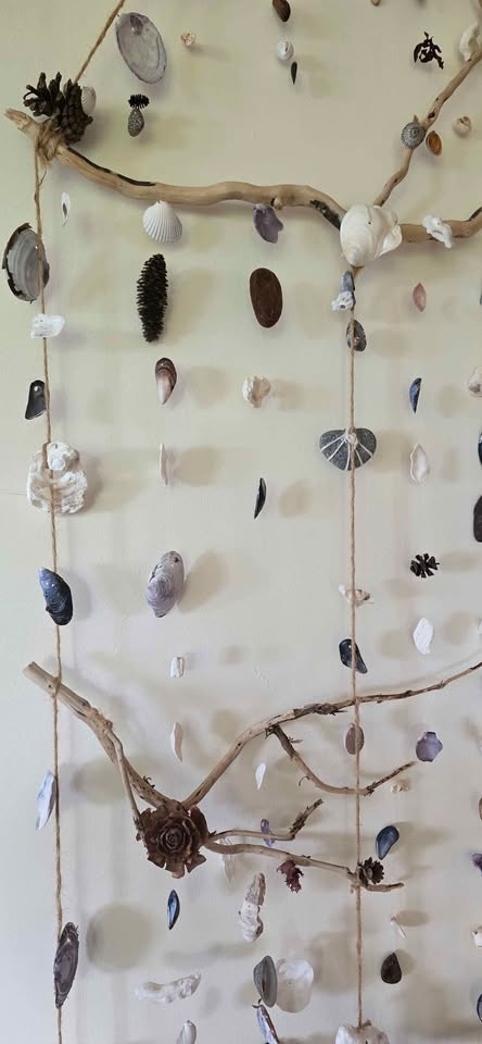 Handcrafted Driftwood & Seashell Wind Chime - Nautical Decor - photo 2