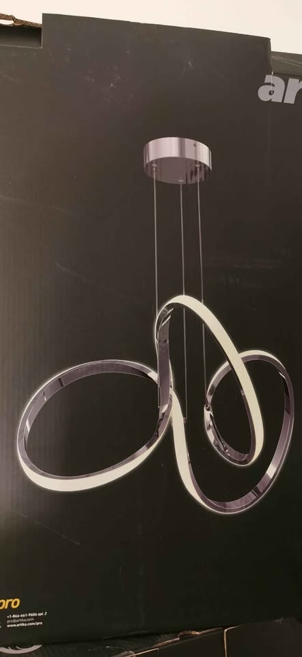 Artika Swirl 30W LED Pendant Light x2 - Chrome - photo 4