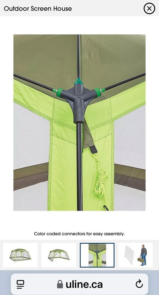 ULINE OUTDOOR SCREEN HOUSE   FOR SALE - photo 5