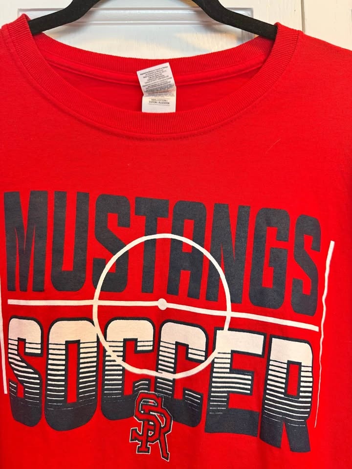 Adult 2XL St. Rita Mustangs Soccer Shirt $10