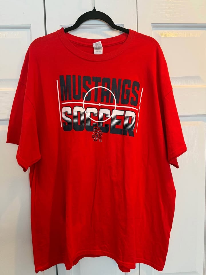 Adult 2XL St. Rita Mustangs Soccer Shirt $10 - photo 2