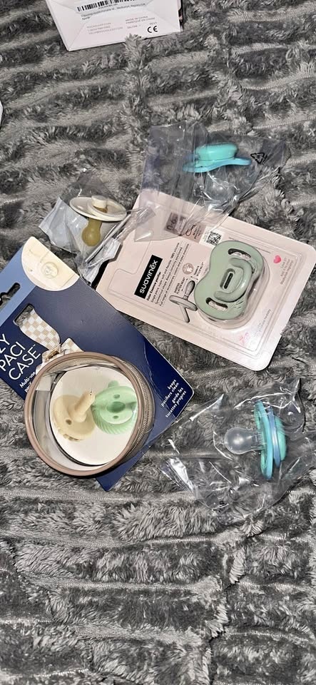 NEW pacifiers & pacifier pouch