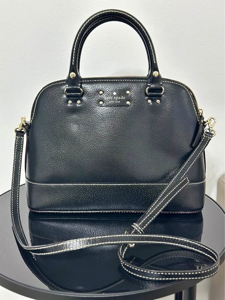 Black Leather Kate Spade Wellesley Satchel - Brand New