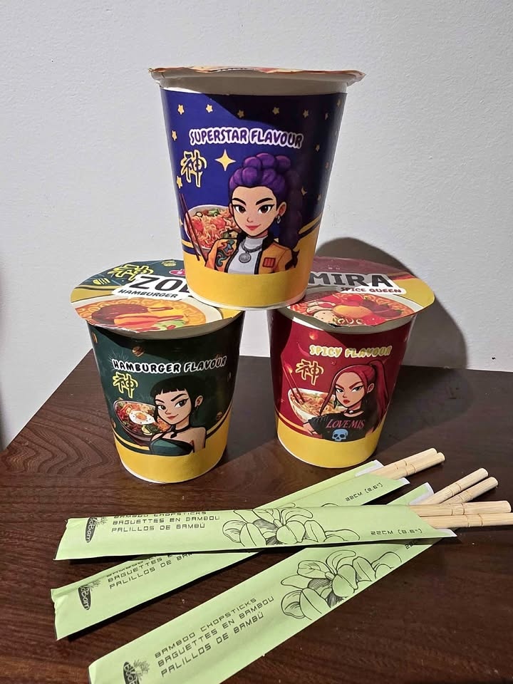 Kpop Demon Hunters Ramen Soup Cups