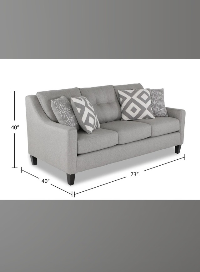 Linen Look Sofa - Cindy Crawford Collectio - photo 3