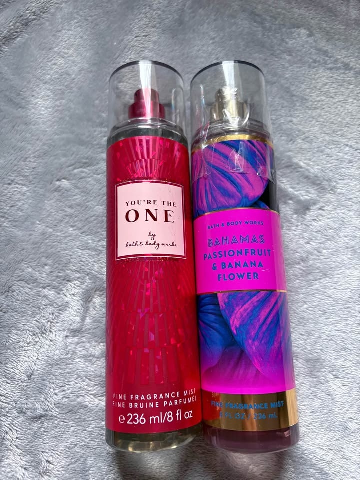 Bath & Body Works Fragrance Mists - You're The One & Bahamas