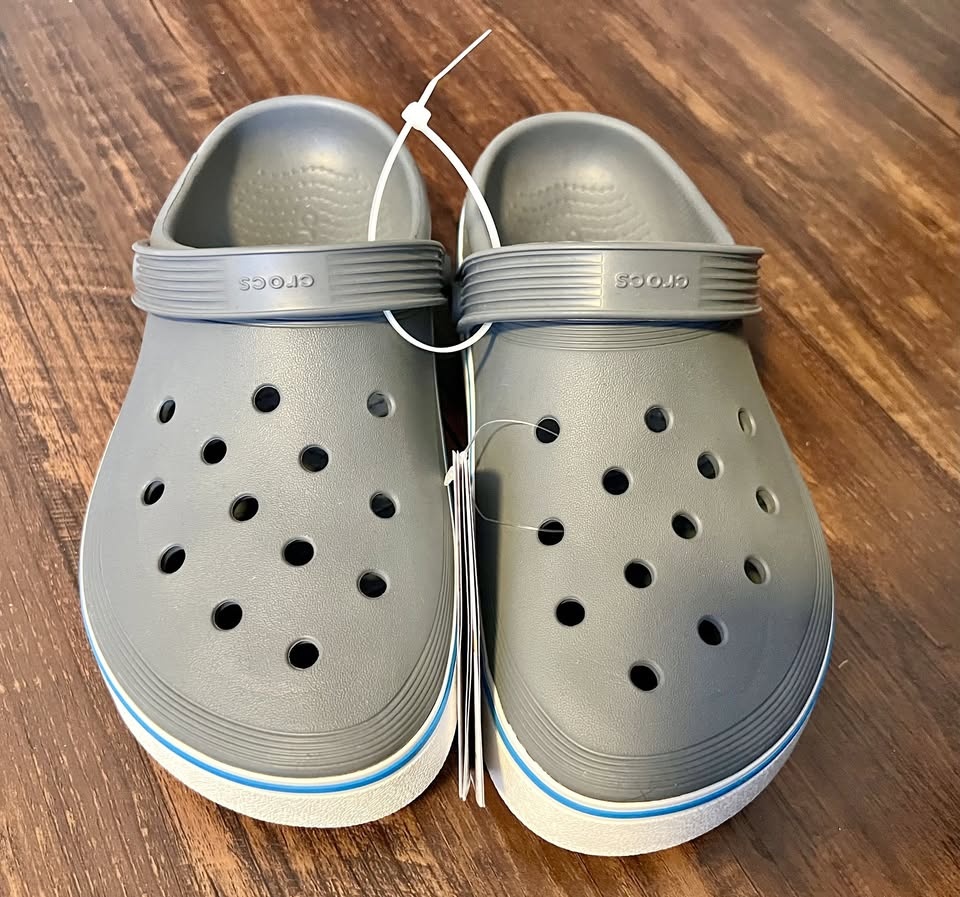 New Crocs Off Court Clogs: Grey — Size M7/W9 — With Tags