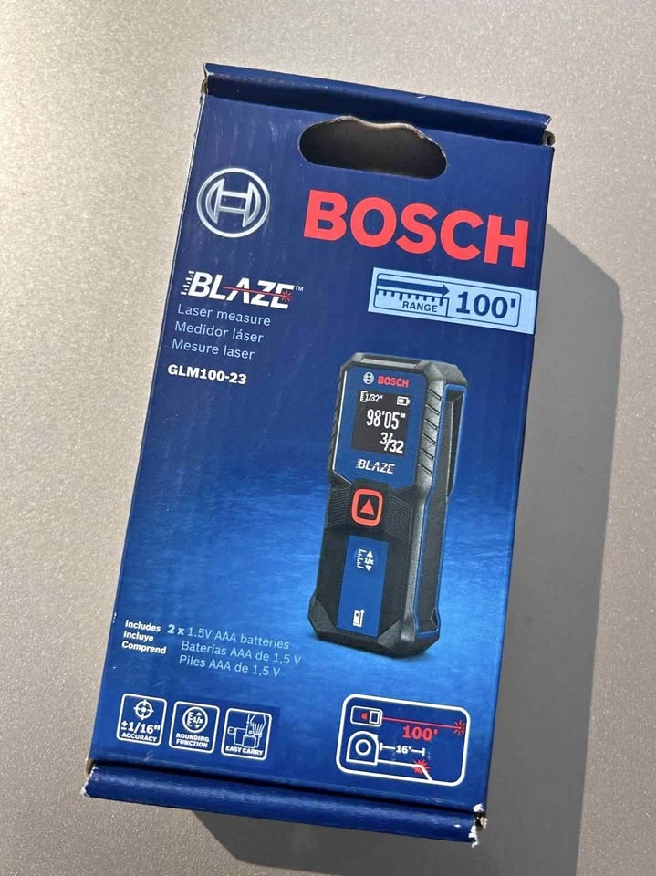 Bosch Blaze GLM100-23 100 ft Laser Measure