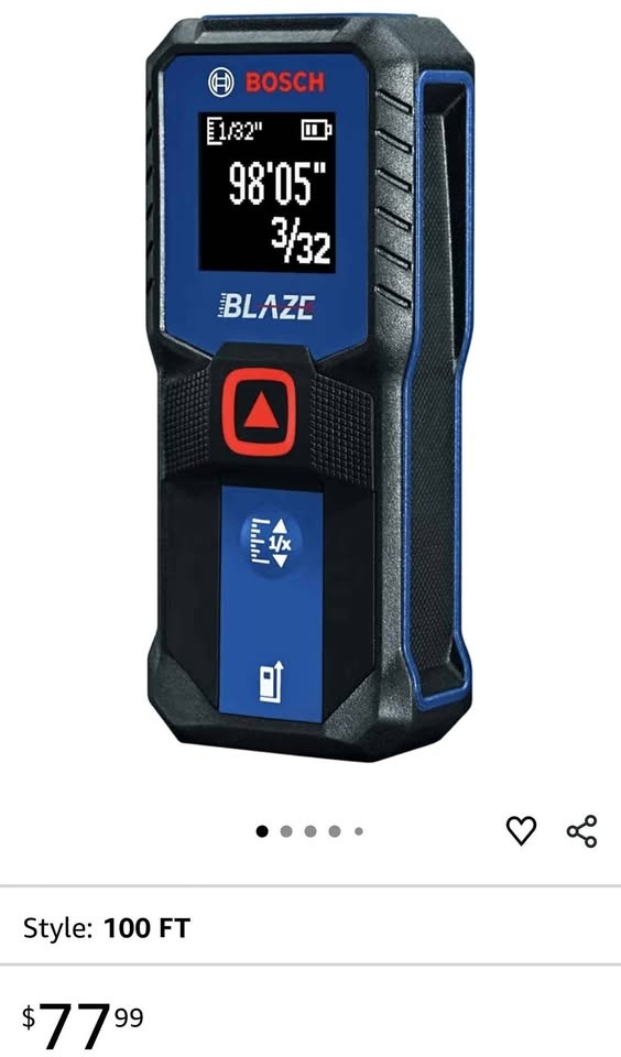 Bosch Blaze 100 FT Laser Measure (new)