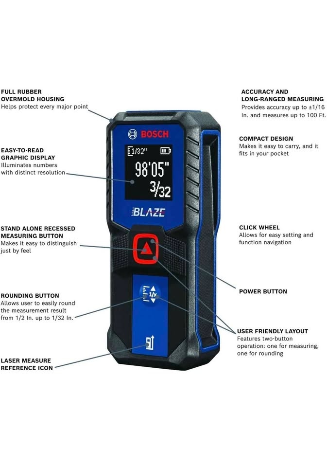 Bosch Blaze 100 FT Laser Measure (new) - photo 2