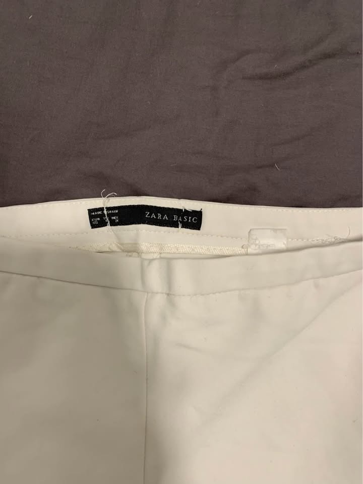 Zara Basic White Pants - photo 2