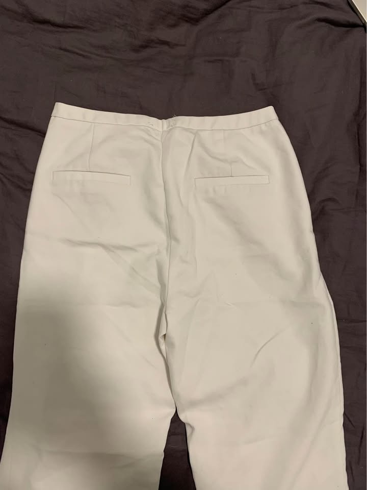 Zara Basic White Pants - photo 4