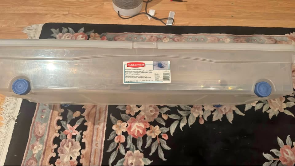 Rubbermaid Wheeled Underbed Storage Boxes X3