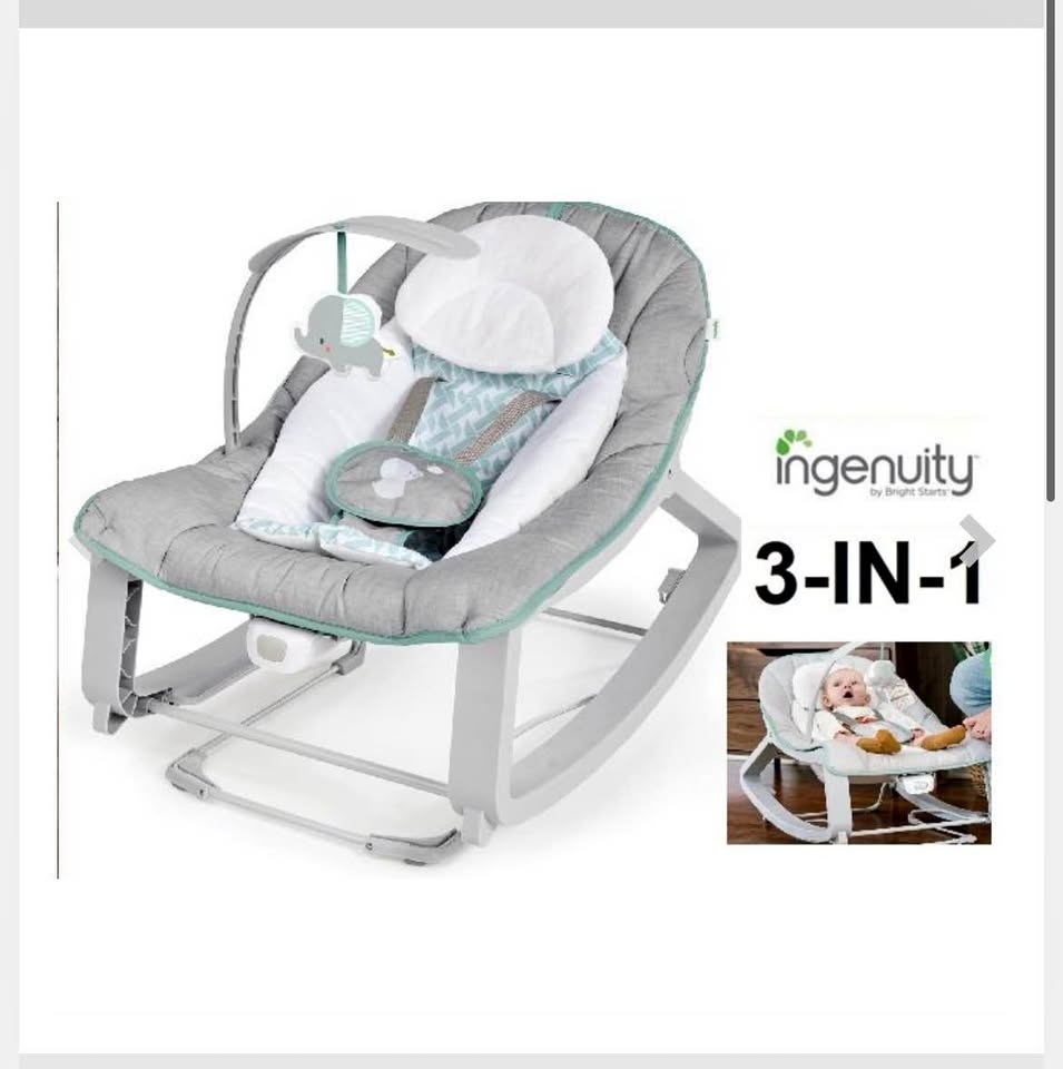 Ingenuity Keep Cozy 3-in-1 Baby Bouncer & Rocker