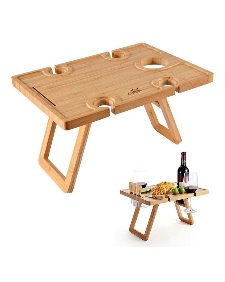Portable Picnic Wine Table