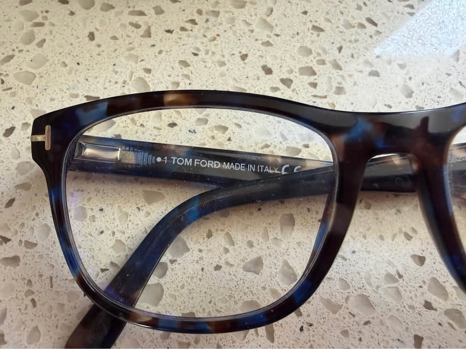 Tom Ford TF 5662-B Blue Tortoise Eyeglasses Frames - photo 2