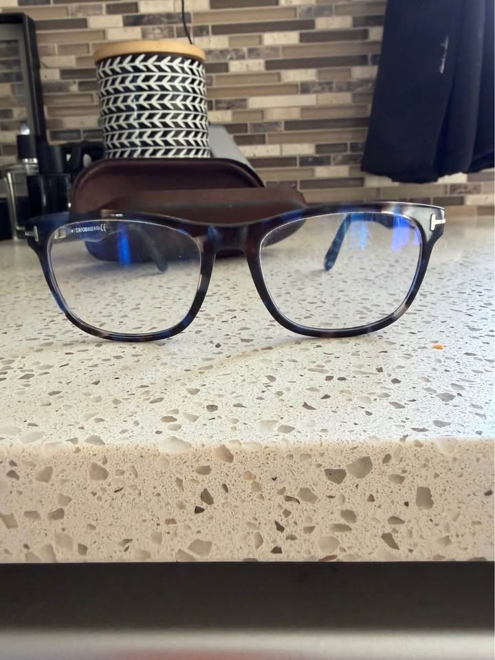 Tom Ford TF 5662-B Blue Tortoise Eyeglasses Frames - photo 4