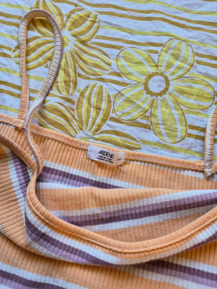 Ardene Orange Striped Crop Top - photo 4