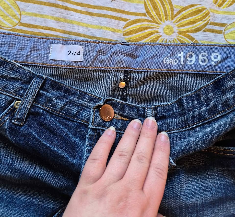 Gap Denim Mini Skirt with Frayed Hem - photo 4