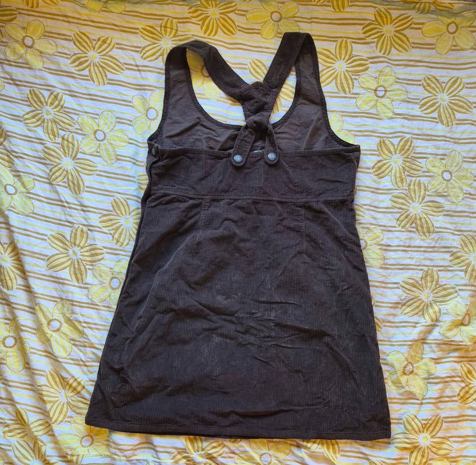 American Eagle Brown Corduroy Overall Dress - photo 2