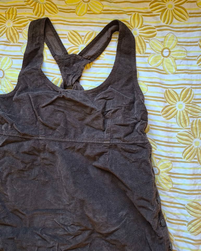 American Eagle Brown Corduroy Overall Dress - photo 3