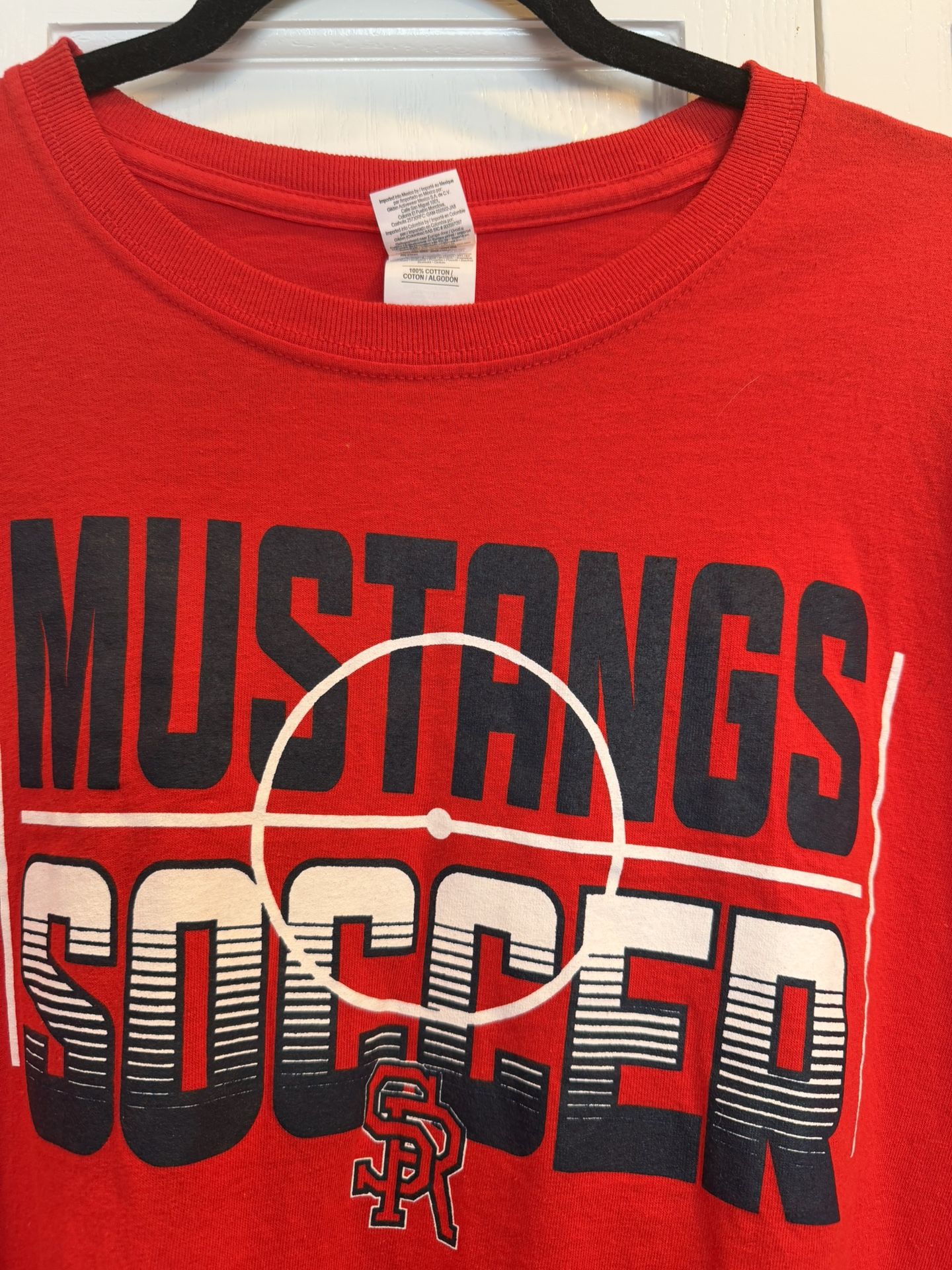 Adult Size 2XL St. Rita Mustangs Soccer T-shirt $10
