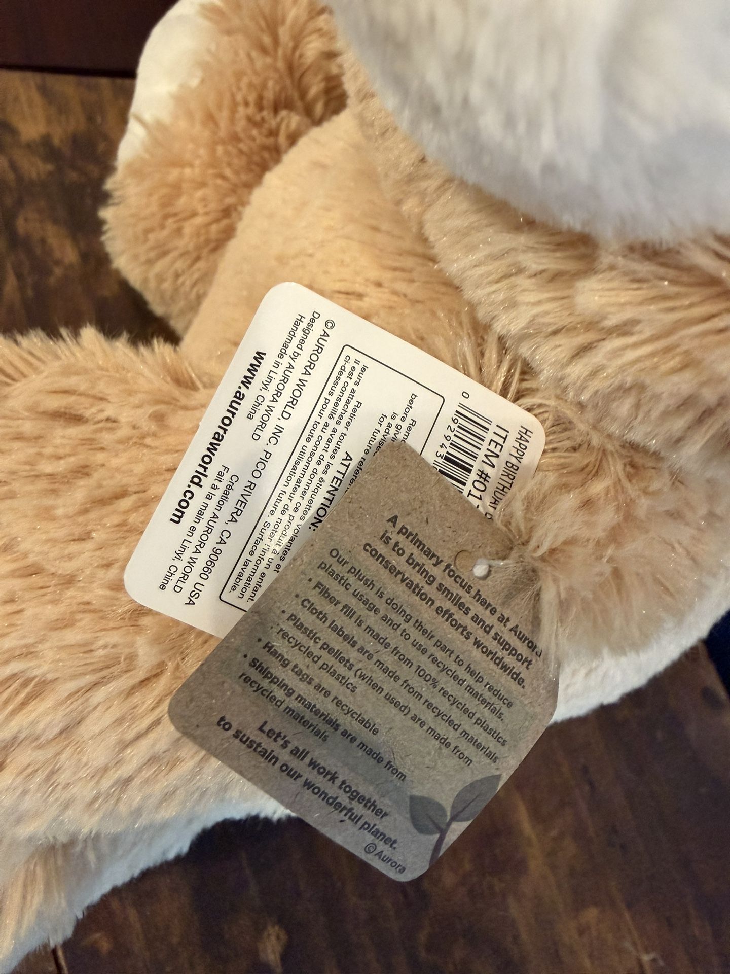 NWT Happy Birthday plush teddy Bear 14” with Birthday Hat $8 - photo 4