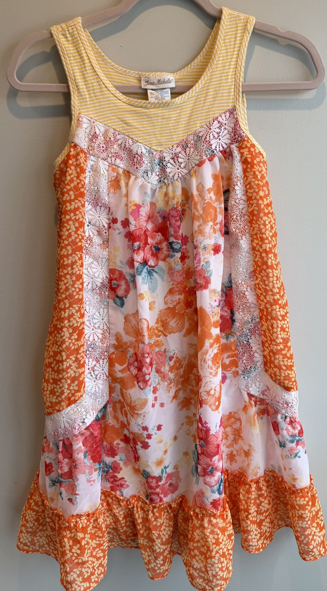 Girls Size 10 Colorful Spring & Summer Flowy Dress $12