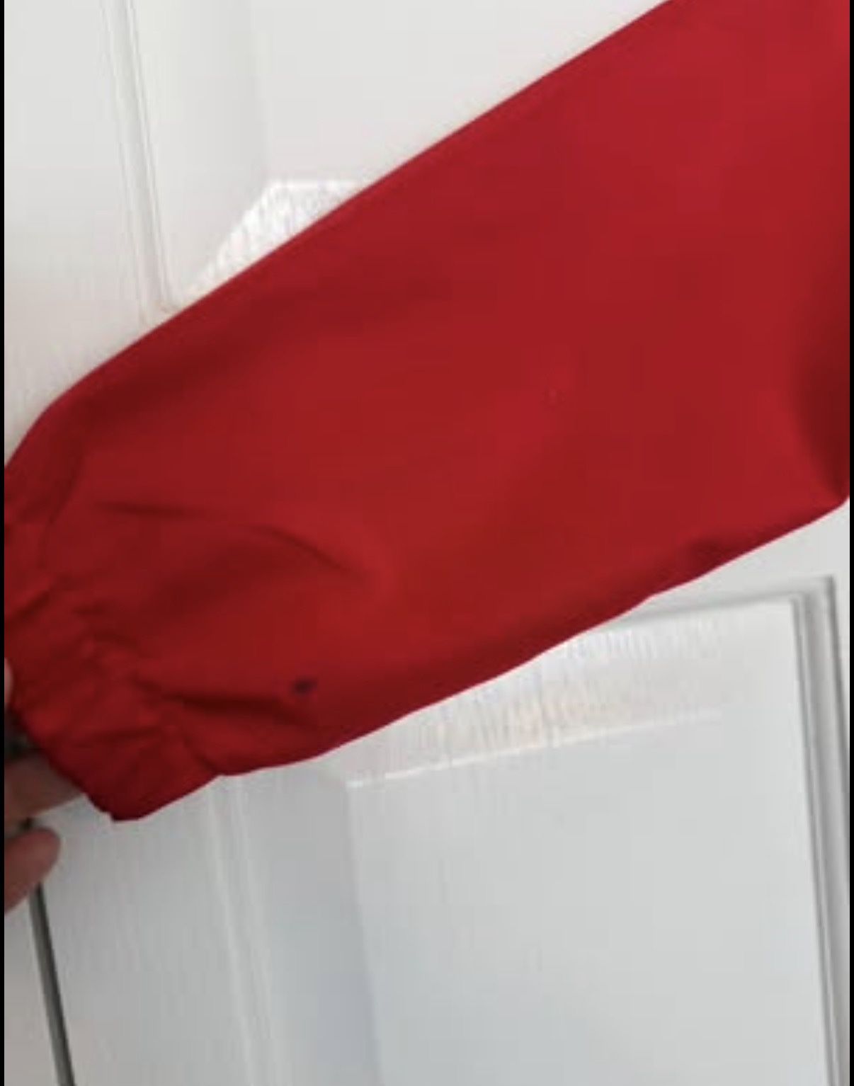 Boys XS (5-6) Red & Grey Hooded Windbreaker Jacket $10 - photo 4