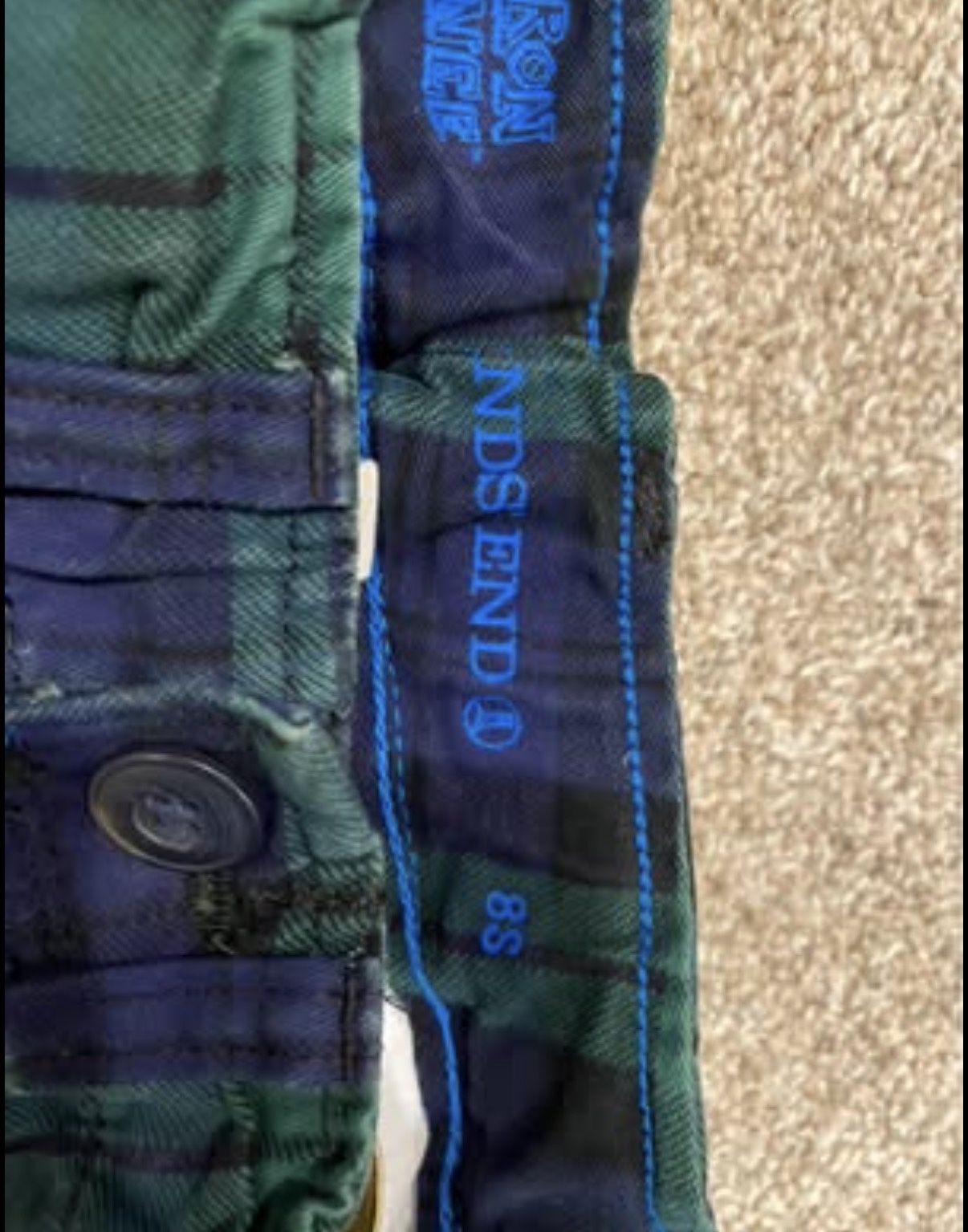 Little Boys Green & Blue Plaid Pants $8 - St. Patrick's Day - photo 2