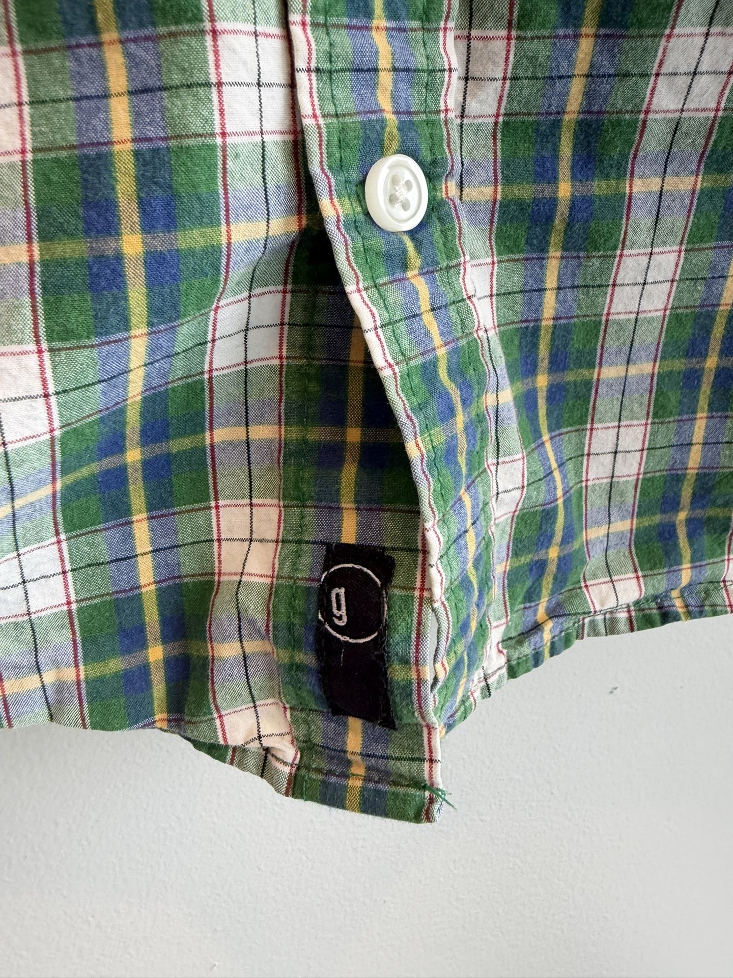 Little Boys Size 7/8 Green Plaid St. Patrick’s Day Gymboree Shir - photo 3