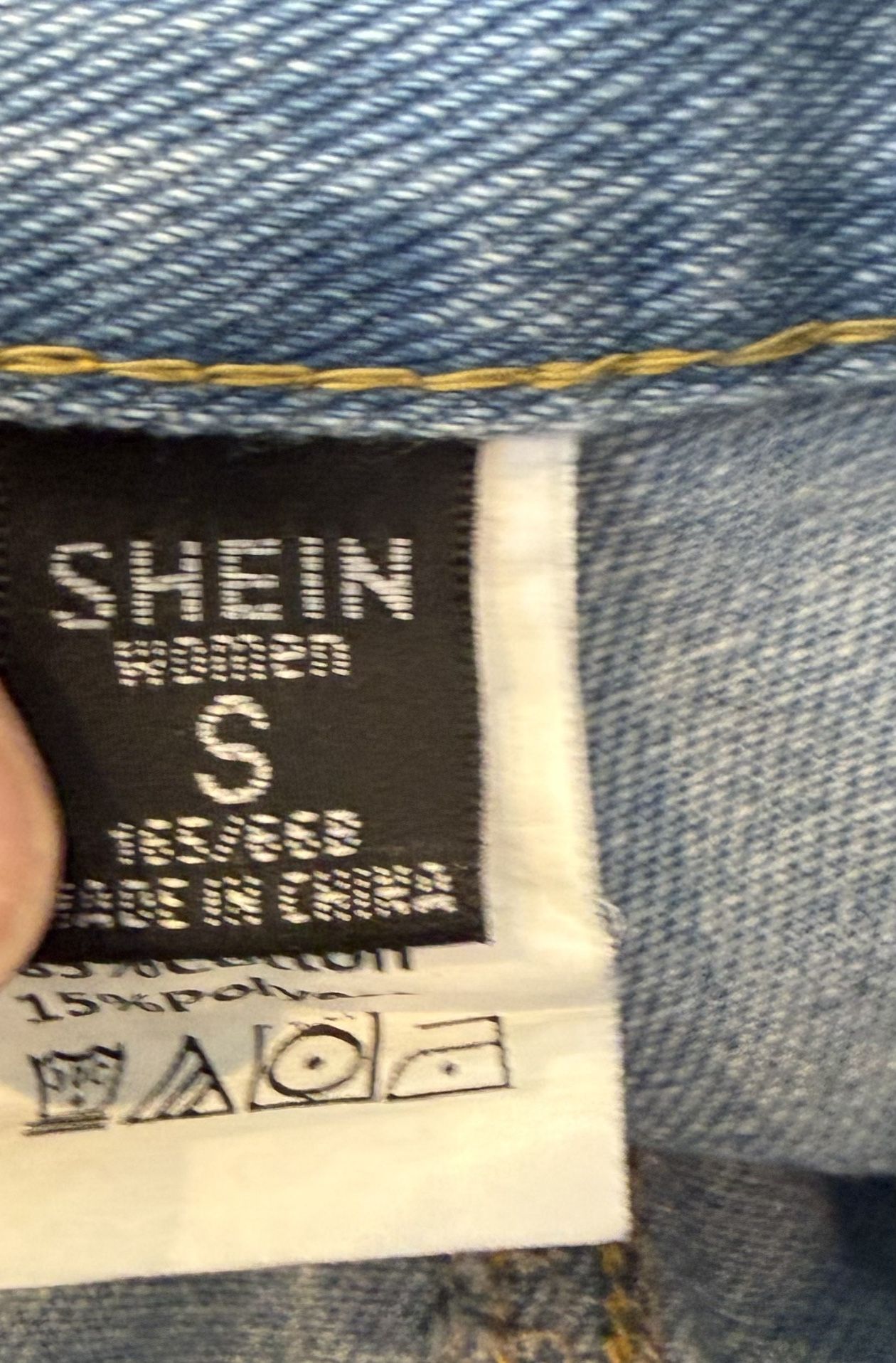 Women’s Small Denim Button Front Jean Skirt $8 - photo 2