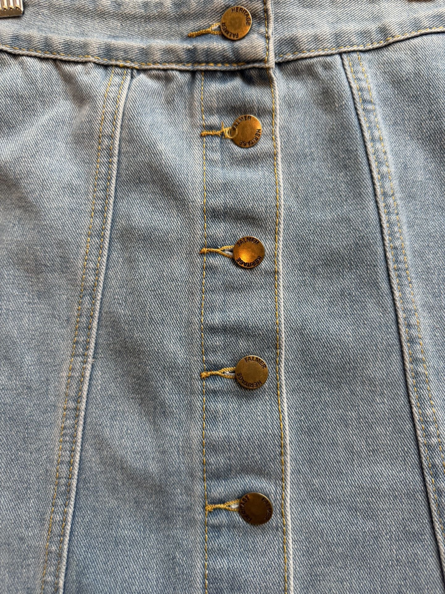 Women’s Small Denim Button Front Jean Skirt $8 - photo 5