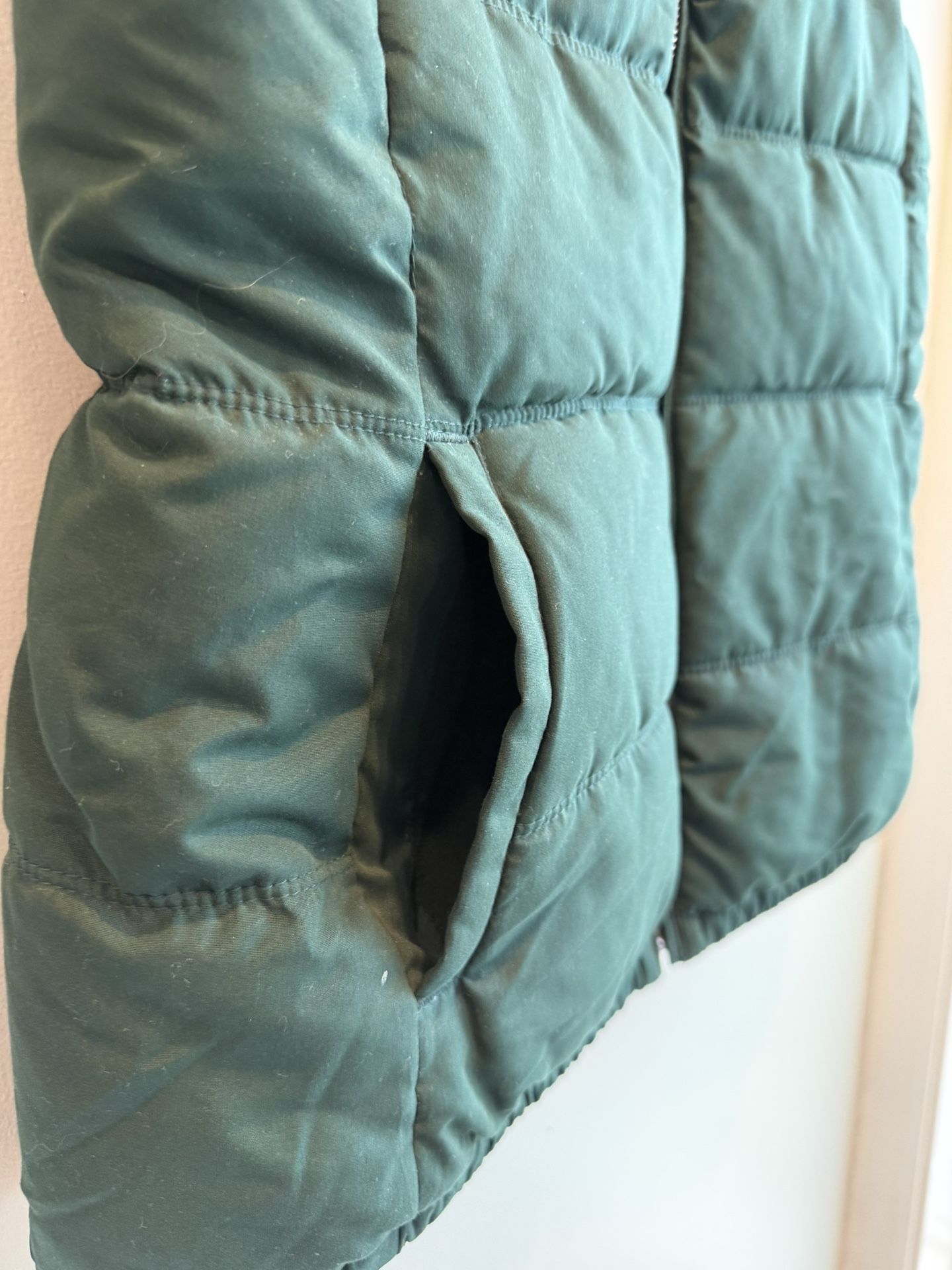 Women's Fleece Quilted Puffer Vest - Old Navy M Green - photo 5