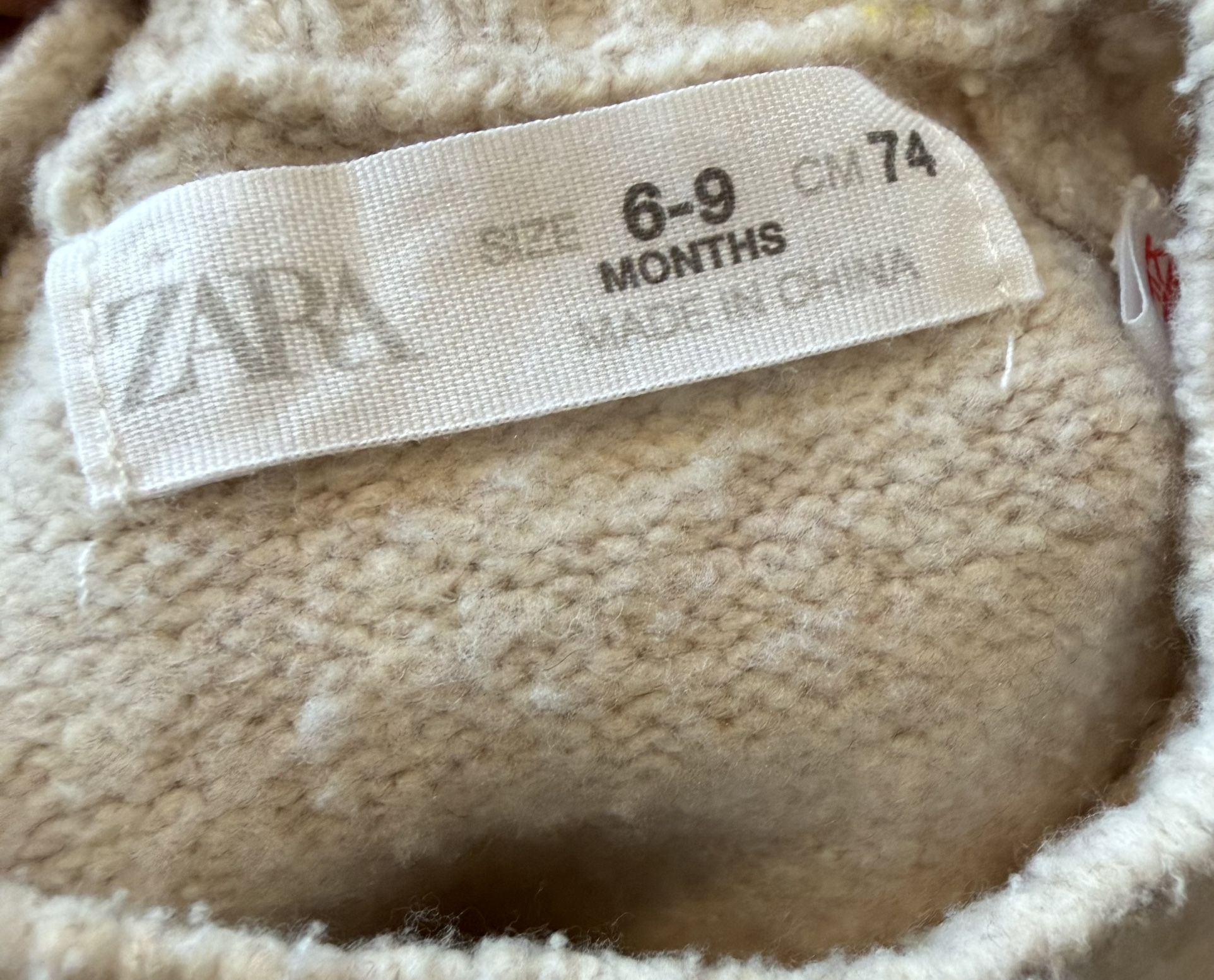 Zara Soft Cream Knit Sweater Baby 6-9 Months - photo 2