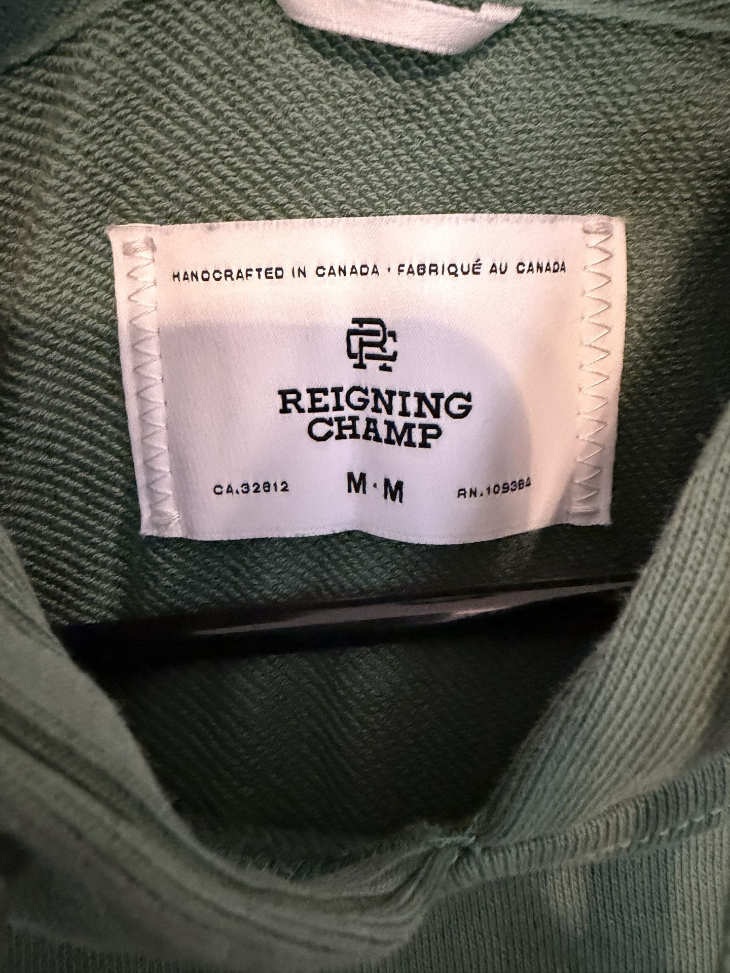 Reigning Champ Waffle Knit Hoodie - Men's Medium - photo 2