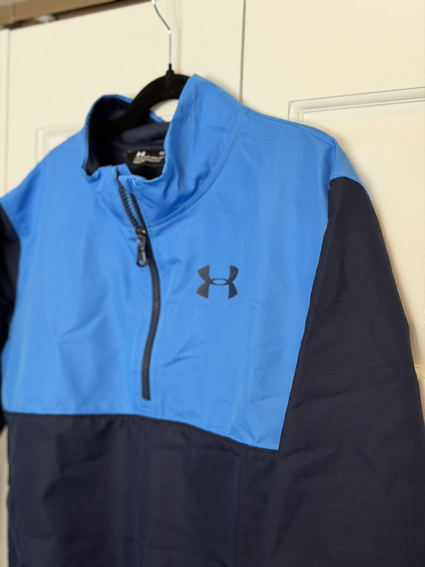 Boys Blue Under Armour Half Zip Pullover Jacket/Windbreaker Yout - photo 3