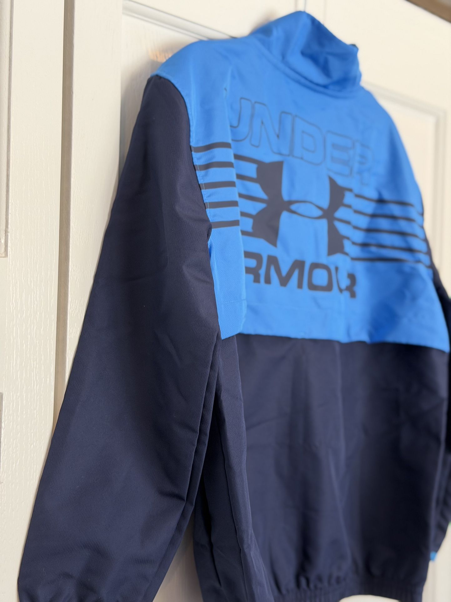 Boys Blue Under Armour Half Zip Pullover Jacket/Windbreaker Yout - photo 5