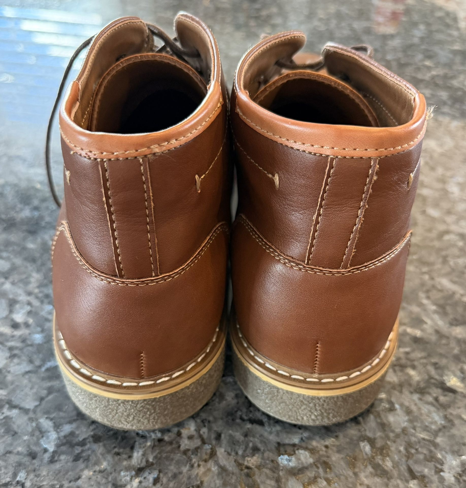 New! Men's Size 13 Leather Chukka Boots - Steve Madden - photo 5