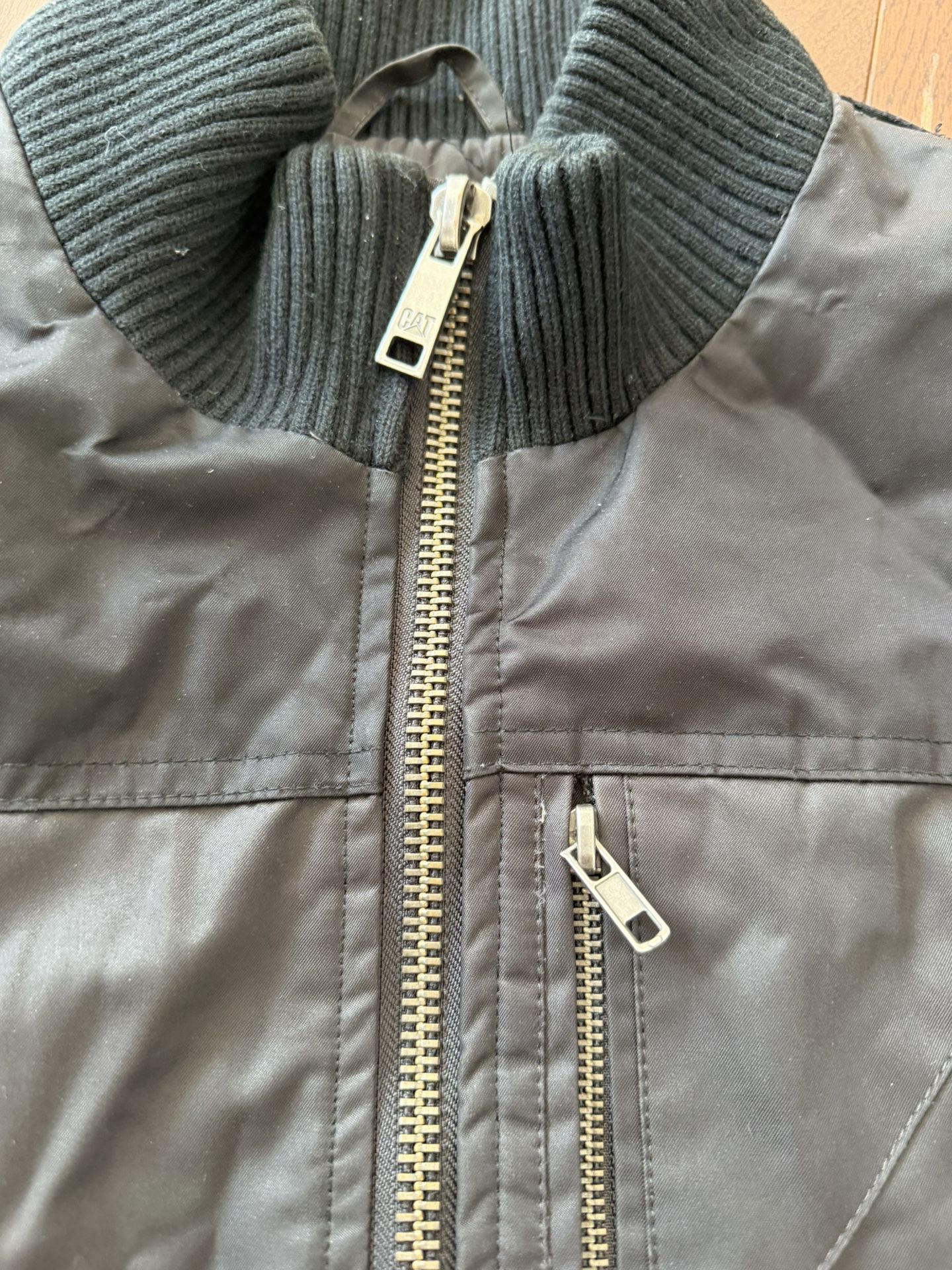 Men's Medium CAT Bomber Jacket - Black - photo 3