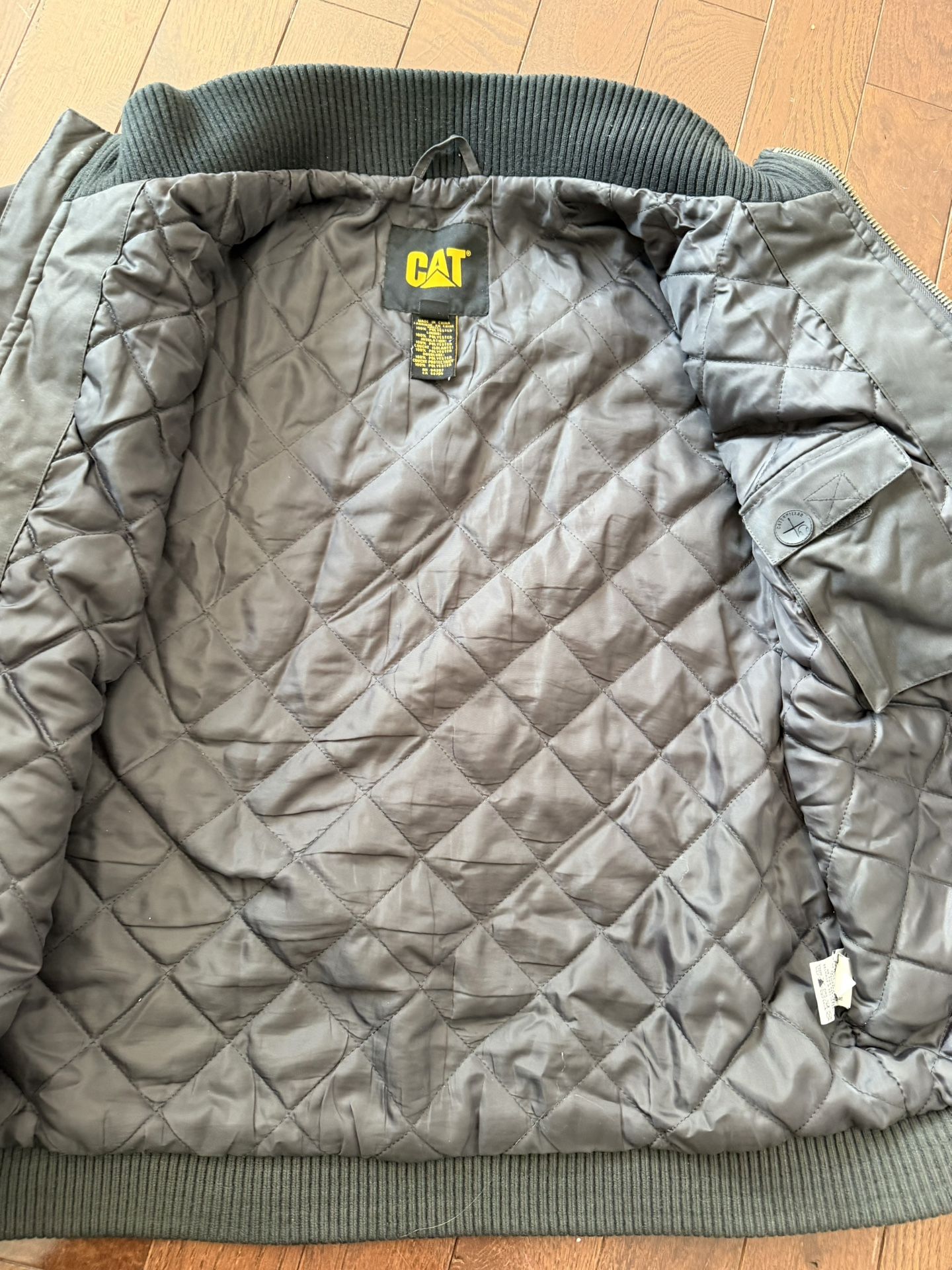 Men's Medium CAT Bomber Jacket - Black - photo 5