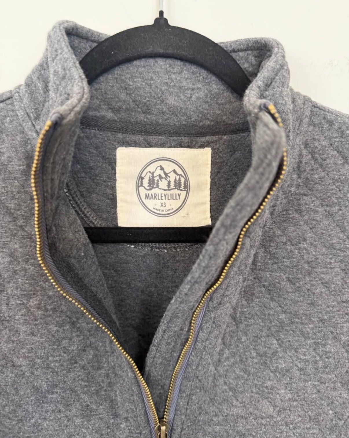 Women's Marleylilly Wool Blend Quarter-Zip Pullover XS Gray $22 - photo 4