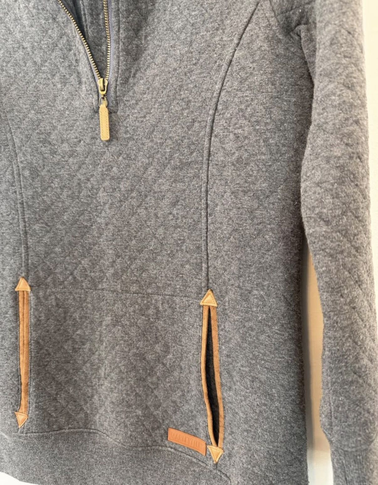 Women's Marleylilly Wool Blend Quarter-Zip Pullover XS Gray $22 - photo 5