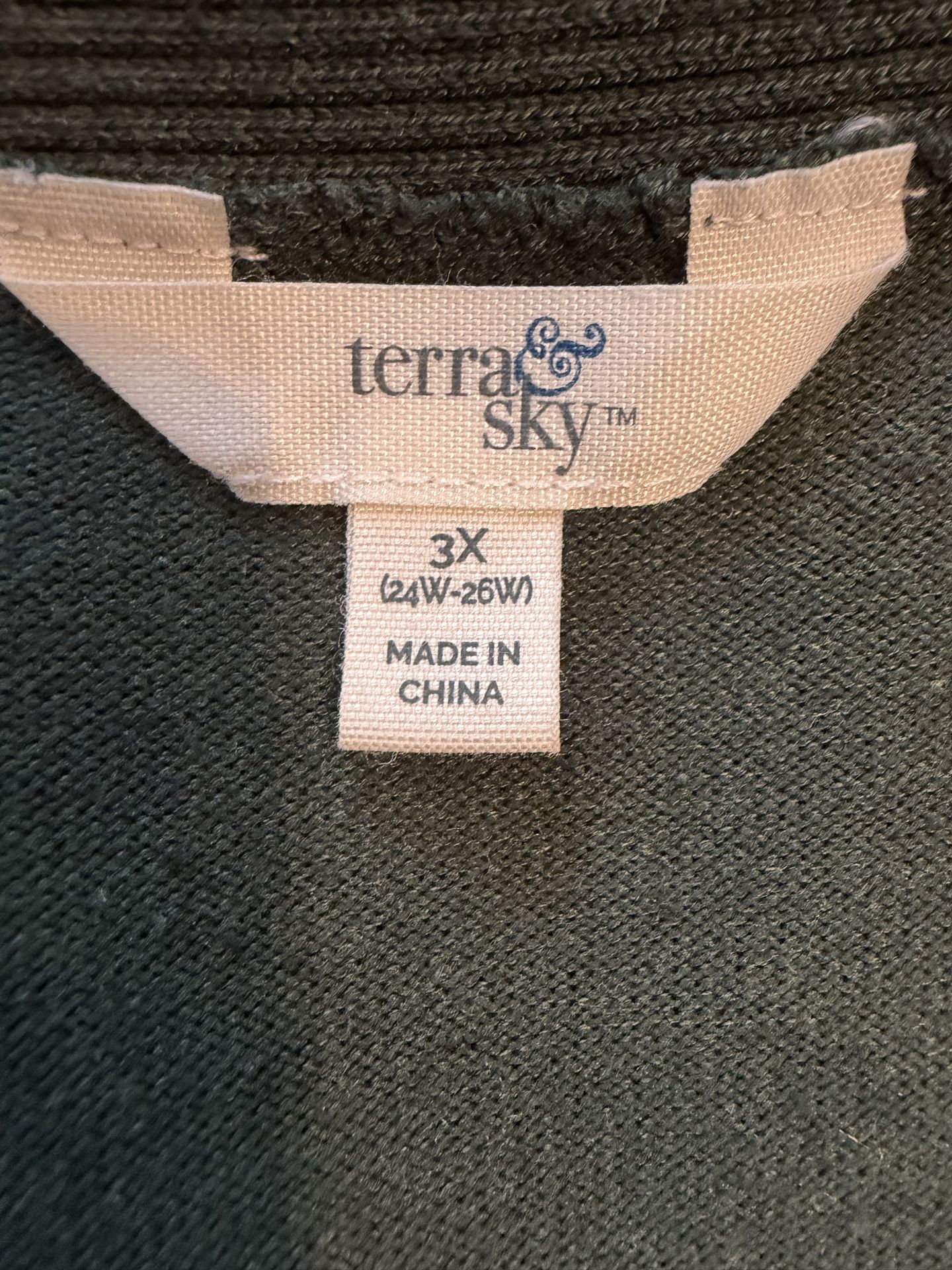 Like New Women's Terra & Sky Cardigan Size 3X Green $22 - photo 2